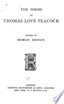 The Poems of Thomas Love Peacock