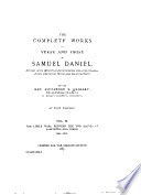 The Complete Works in Verse and Prose of Samuel Daniel
