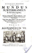 Athanasii Kircheri Mundus subterraneus in XII libros digestus