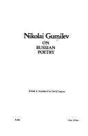 Nikolai Gumilev on Russian Poetry