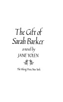 The gift of Sarah Barker
