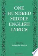 One Hundred Middle English Lyrics
