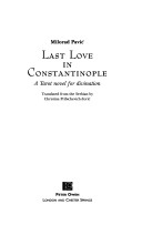 Last love in Constantinople