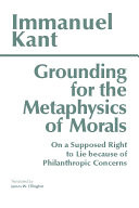 Grounding for the Metaphysics of Morals (Third Edition)