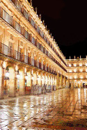 Salamanca Plaza Mayor at Night Spain Journal: 150 Page Lined Notebook/Diary