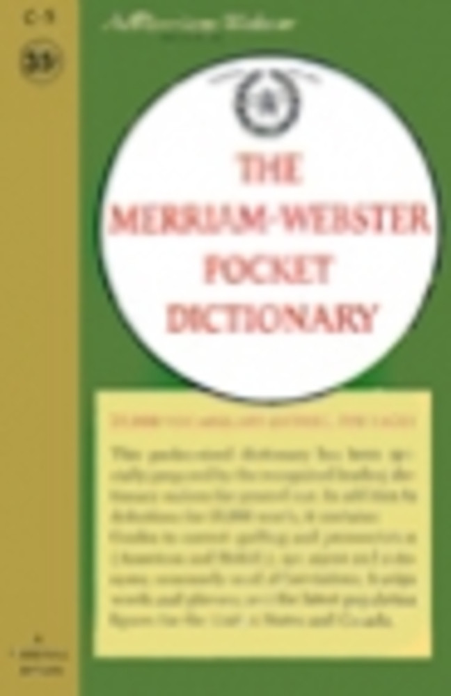 Webster's pocket dictionary