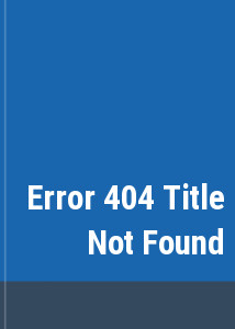 Error 404 Title Not Found
