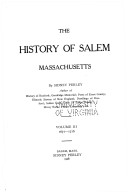 The History of Salem, Massachusetts: 1671-1716