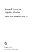 Selected Poems of Eugenio Montale