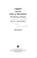 Christ and the End of Meaning
