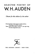 Selected poetry of W. H. Auden
