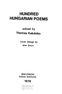 Hundred Hungarian poems