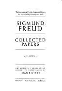 Collected Papers: Papers on metapsychology. Papers on applied psycho-analysis