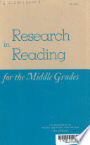 Research in Reading for the Middle Grades