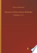Memoirs of Miss Sidney Biddulph