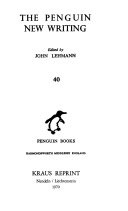 The Penguin New Writing