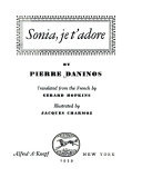 Sonia, Je T'adore