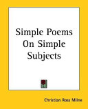 Simple Poems On Simple Subjects