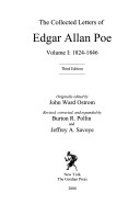 The collected letters of Edgar Allan Poe