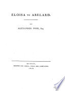 Eloisa to Abelard