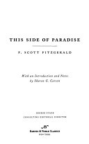 This Side of Paradise (Barnes & Noble Classics Series)