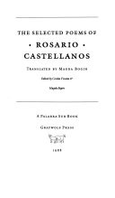 The Selected Poems of Rosario Castellanos