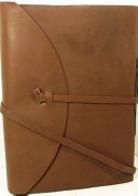 Handmade Leather Journal 12 X 9 Thick Chocolate Brown Giant Sketchbook