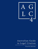 Australian Guide to Legal Citation