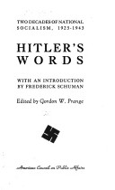 Hitler's Words