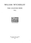 The country-wife, 1675