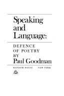 Speaking and language: defence of poetry