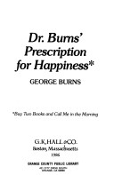 Dr. Burns' Prescription for happiness