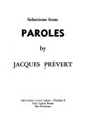 Selections from Paroles