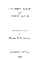 Selected Poems of Vesna Parun