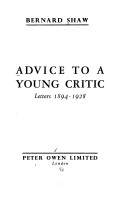 Advice to a Young Critic