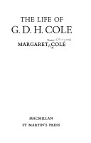The life of G. D. H. Cole