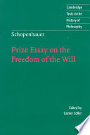 Schopenhauer: Prize Essay on the Freedom of the Will