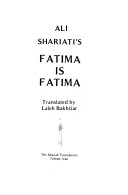 Ali Shariati's Fatima is Fatima