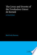The Cansos and Sirventes of the Troubadour, Giraut de Borneil