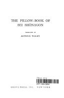 THE PILLOW-BOOK OF SEI SHONAGON