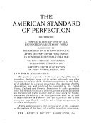 The American Standard of Perfection Illustrated