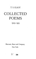 Collected poems, 1909-1935