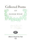 Collected Poems of Elinor Wylie