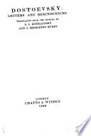 Dostoevsky: Letters and Reminiscences
