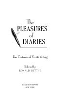 The Pleasures of Diaries