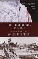 I Will Bear Witness: 1933-1941