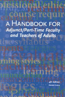 Handbook for Adjunct and Part-time Faculty and Teachers of Adults