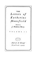 The Letters of Katherine Mansfield