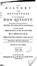 The History and Adventures of the Renowned Don Quixote,3