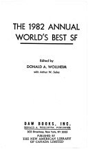 Annual World's Best Science Fiction, 1982